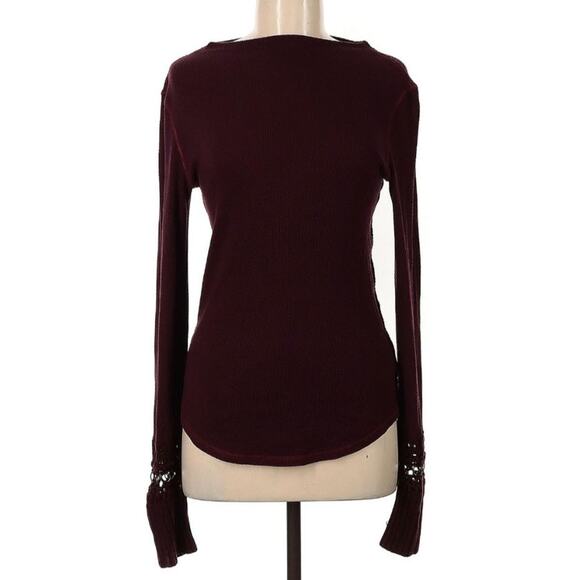 NWT Free People Sweet Thang XS Metal Cuff Thermal - Picture 2 of 5